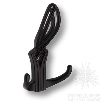 Brass Крючок мебельный трёхрожковый 748MP24 чёрный фото 1