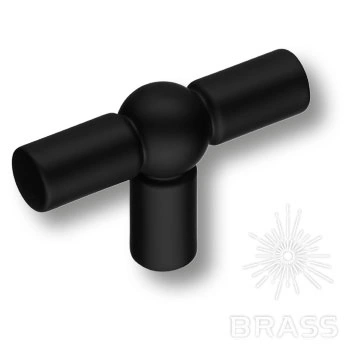 Brass Ручка кнопка 6860-032 черный фото 1