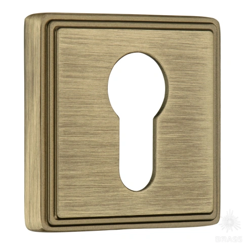 Brass Накладка с цилиндрическим отверстием для ключа RO17Y ABM ROSET состаренная латунь фото 1