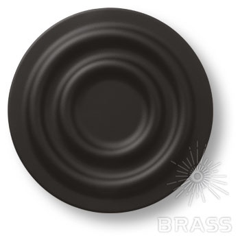 Brass Ручка кнопка детская 440025ST04 круг черный фото 1
