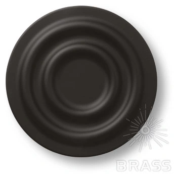 Brass Ручка кнопка детская 440025ST04 круг черный фото 1