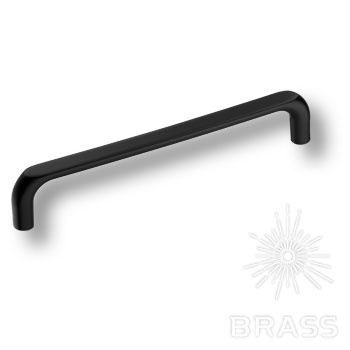 Brass Ручка скоба 395-160-Matt Black черный 160 мм фото 1