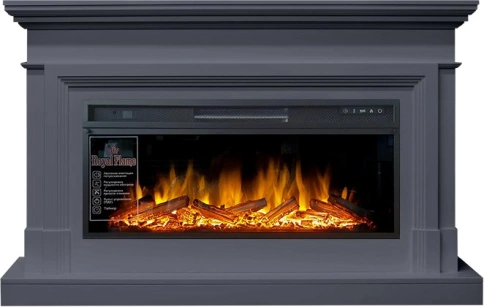 Каминокомплект Coventry - Серый графит (Ширина 1400 мм) с очагом Vision 42 LOG LED фото 2