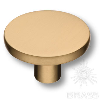 Brass Ручка кнопка 35-Champagne Gold матовая латунь фото 1