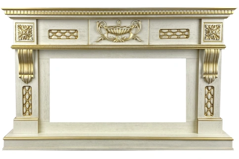 Портал Corsica - Слоновая кость с патиной (Ширина 1500 мм) Royal Flame фото 1