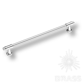 Brass Ручка скоба 1117 256MP02 глянцевый хром 256 мм фото 1