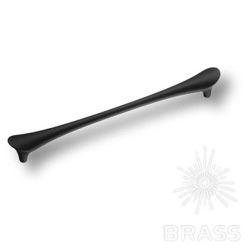 Brass Ручка скоба 8600 192 ALPI Matt Black чёрный матовый 192 мм фото 1