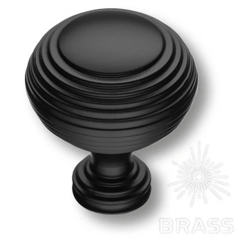 Brass Ручка кнопка 1937 0032 AL6 черный фото 1