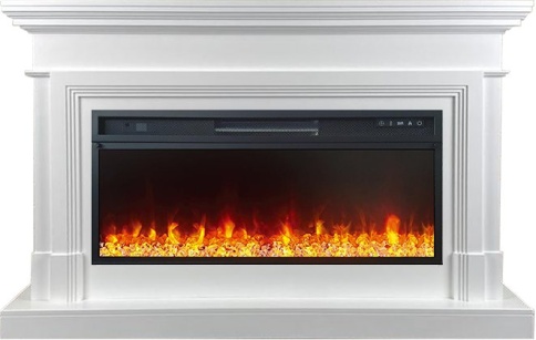 Каминокомплект Coventry - Белый (Ширина 1400 мм) с очагом Vision 42 LED фото 1
