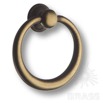 Brass Ручка кольцо 15.267.01.04 старая бронза фото 1