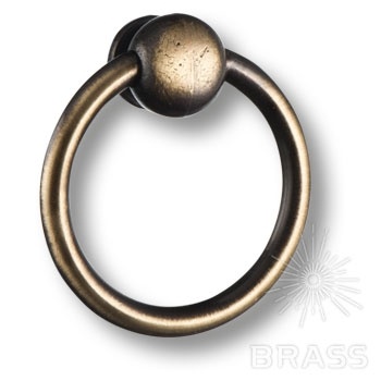 Brass Ручка кольцо 15.201.02.04 старая бронза фото 1