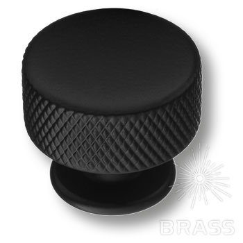 Brass Ручка кнопка 1820 Matt Black матовый черный фото 1