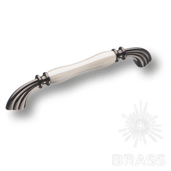 Brass Ручка скоба 1905-70-160-L PEARL перламутровый / графит 160 мм фото 1