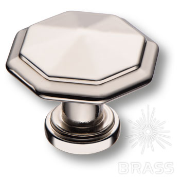 Brass Ручка кнопка 15.309.01.42 глянцевый никель фото 1