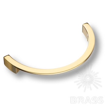 Brass Ручка скоба 6250.160 Gold глянцевое золото 160 мм фото 1