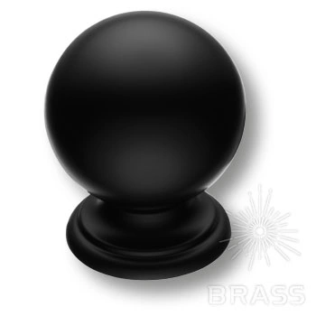 Brass Ручка кнопка 8352-032 черный фото 1