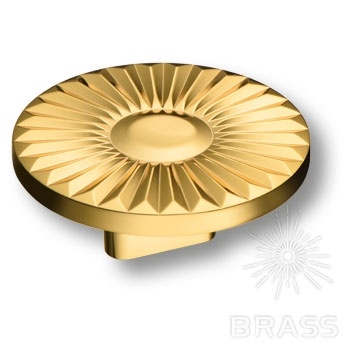 Brass Ручка кнопка 4193 016MP11 глянцевое золото 16 мм фото 1