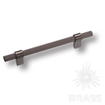 Brass Ручка рейлинг 8774 0128 BBN-BBN чёрный матовый никель 128 мм фото 1