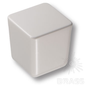 Brass Ручка кнопка 8151-582 GREY BRIGHT глянцевый серый фото 1