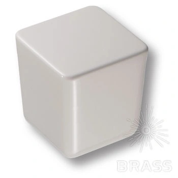 Brass Ручка кнопка 8151-582 GREY BRIGHT глянцевый серый фото 1
