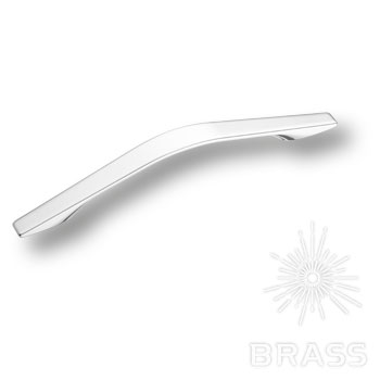 Brass Ручка скоба 6812-400 глянцевый хром 160 мм фото 1