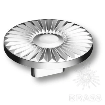 Brass Ручка кнопка 4193 016MP02 глянцевый хром 16 мм фото 1
