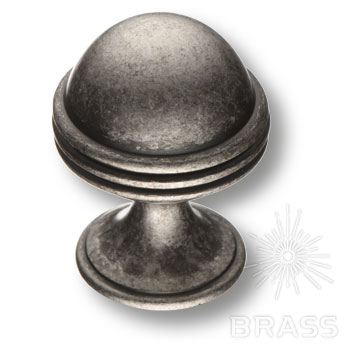 Brass Ручка кнопка 29-Silver серебро фото 1