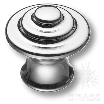 Brass Ручка кнопка 1934 0026 CR глянцевый хром фото 1