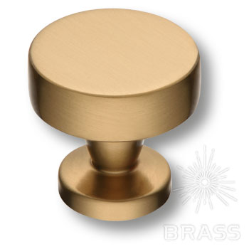 Brass Ручка кнопка 30-Champagne Gold матовая латунь фото 1