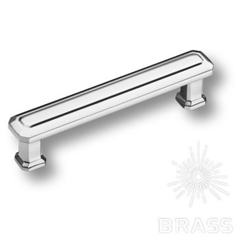 Brass Ручка скоба 1101 096MP02 глянцевый хром 96 мм фото 1