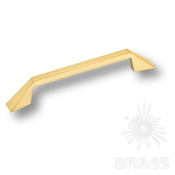 Brass Ручка скоба 6843-020 матовая латунь 128 мм фото 1