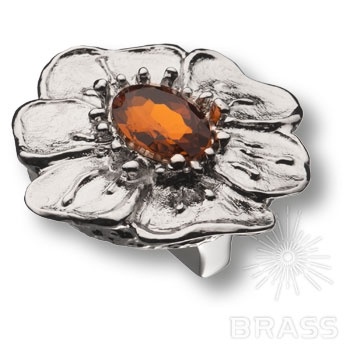 Brass Ручка кнопка "Monfleur" эксклюзивная коллекция 03.32.MO07 глянцевый хром 32 мм фото 1