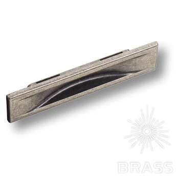 Brass Ручка врезная 4340 0096 OSM старое серебро 96 мм фото 1