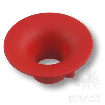 Brass Ручка кнопка детская 490032ST09 круг красный 32 мм фото 1
