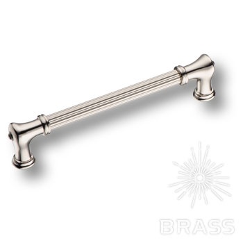 Brass Ручка скоба 4640 0160 PN-PN глянцевый никель 160 мм фото 1