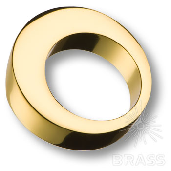 Brass Ручка кольцо 6530 0040 GL глянцевое золото 16 мм фото 1