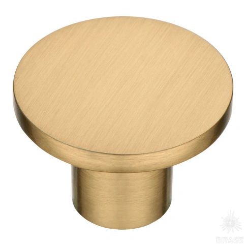 alt="Купить Ручка кнопка 34-Champagne Gold матовая латунь Brass мебельная фурнитура оптом и в розницу"