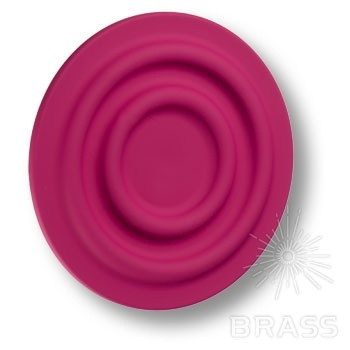 Brass Ручка кнопка детская 440025ST10 круг малиновый фото 1