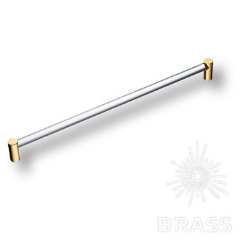 Brass Ручка рейлинг эксклюзивная коллекция BU 016.320.19 глянцевое золото 320 мм фото 1