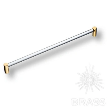 Brass Ручка рейлинг эксклюзивная коллекция BU 016.320.19 глянцевое золото 320 мм фото 1