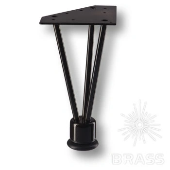 Brass Опора мебельная резная KAX-0740-0220-B13 черный 220 мм фото 1