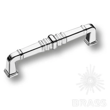 Brass Ручка скоба KT 012.128.07 глянцевый хром 128 мм фото 1