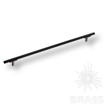 Brass Ручка рейлинг модерн 776-320-Titanium/Matt Black графит/черный 320 мм фото 1