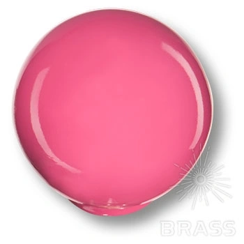 Brass Ручка кнопка детская 626MG2 шар малиновый глянцевый фото 1