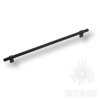 Brass Ручка рейлинг 8774 0320 AL6-AL6 чёрный 320 мм фото 1