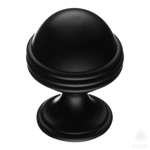 alt="Купить Ручка кнопка 29-Matt Black черный Brass мебельная фурнитура оптом и в розницу"