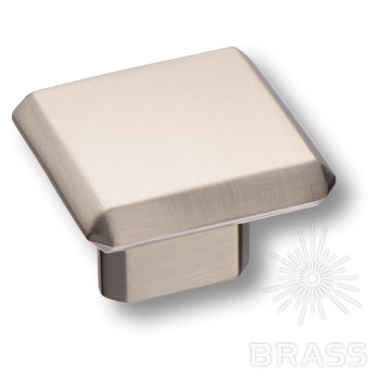 Brass Ручка кнопка 4106 016MP08 сатинированный никель 16 мм фото 1