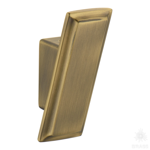 Brass Крючок мебельный однорожковый 7104 010MP30 состаренная латунь фото 1