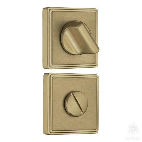 Brass Накладка с поворотной кнопкой RO17W6 GB ROSET матовая латунь фото 1