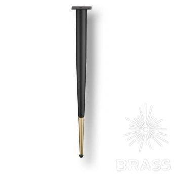 Brass Опора мебельная KMA-0124-0710-B13-C25 Black/Matt Gold черный/матовое золото 710 мм фото 1